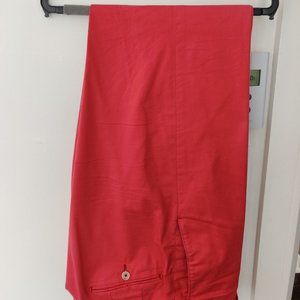 Riveria by Jack Victor Red Cotton Trousers Size 33